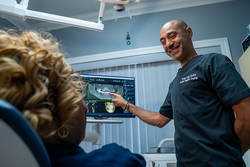 Doctor consulting with Patient